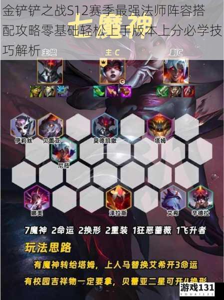 金铲铲之战S12赛季最强法师阵容搭配攻略零基础轻松上手版本上分必学技巧解析