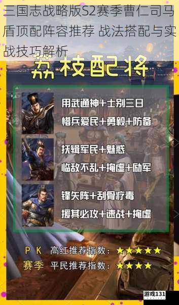 三国志战略版S2赛季曹仁司马盾顶配阵容推荐 战法搭配与实战技巧解析