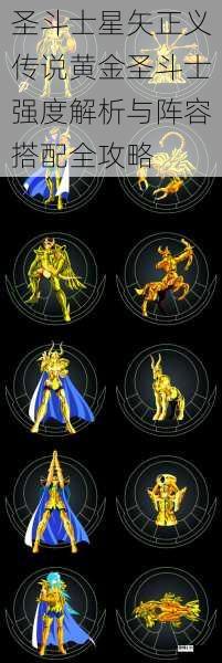 圣斗士星矢正义传说黄金圣斗士强度解析与阵容搭配全攻略