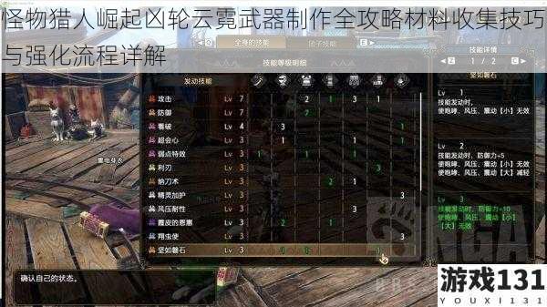 怪物猎人崛起凶轮云霓武器制作全攻略材料收集技巧与强化流程详解
