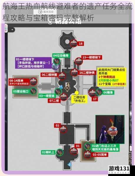 航海王热血航线避难者的遗产任务全流程攻略与宝箱密码完整解析