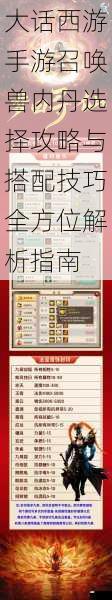 大话西游手游召唤兽内丹选择攻略与搭配技巧全方位解析指南