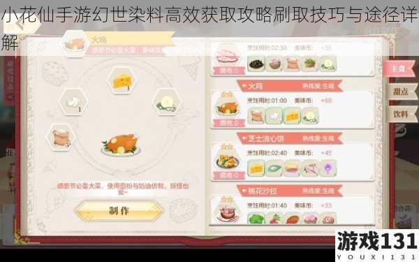 小花仙手游幻世染料高效获取攻略刷取技巧与途径详解