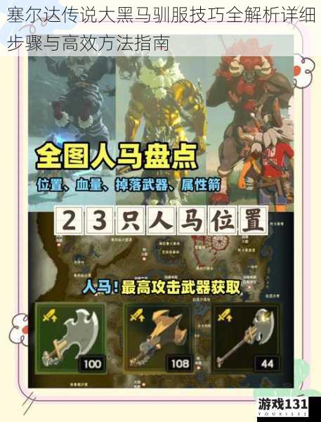 塞尔达传说大黑马驯服技巧全解析详细步骤与高效方法指南