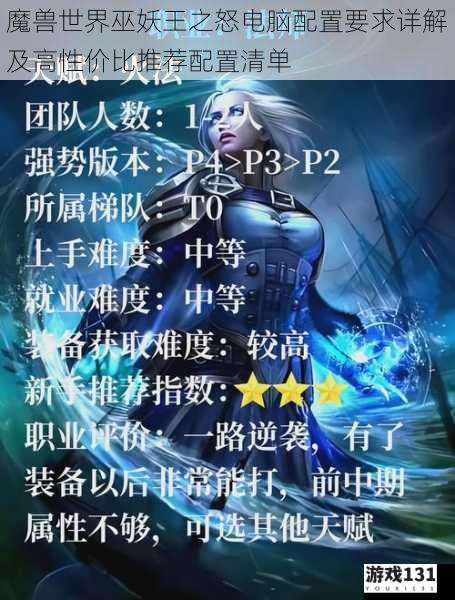 魔兽世界巫妖王之怒电脑配置要求详解及高性价比推荐配置清单