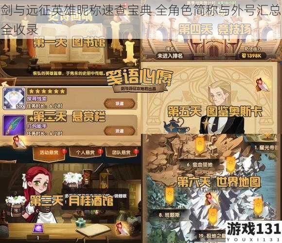 剑与远征英雄昵称速查宝典 全角色简称与外号汇总全收录