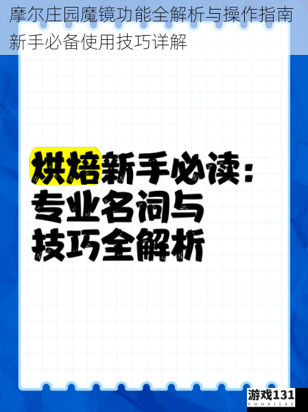 摩尔庄园魔镜功能全解析与操作指南 新手必备使用技巧详解