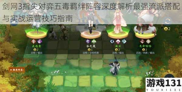 剑网3指尖对弈五毒羁绊阵容深度解析最强流派搭配与实战运营技巧指南