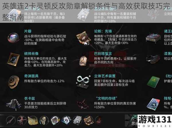 英雄连2卡灵顿反攻勋章解锁条件与高效获取技巧完整指南