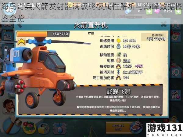 海岛奇兵火箭发射器满级终极属性解析与巅峰数据图鉴全览