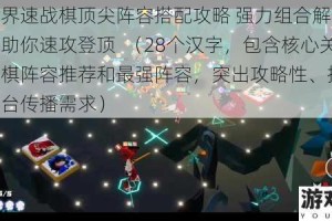 凹凸世界速战棋顶尖阵容搭配攻略 强力组合解析与实战技巧助你速攻登顶  （28个汉字，包含核心关键词速战棋阵容推荐和最强阵容，突出攻略性、技巧性，符合平台传播需求）