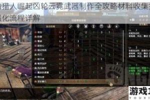 怪物猎人崛起凶轮云霓武器制作全攻略材料收集技巧与强化流程详解