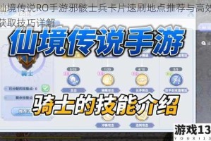 仙境传说RO手游邪骸士兵卡片速刷地点推荐与高效获取技巧详解