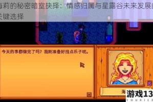 海莉的秘密暗室抉择：情感归属与星露谷未来发展的关键选择