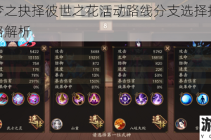 阴阳师梦之抉择彼世之花活动路线分支选择推荐与全结局攻略解析