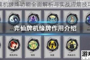 弈仙牌机缘牌功能全面解析与实战应用技巧详解