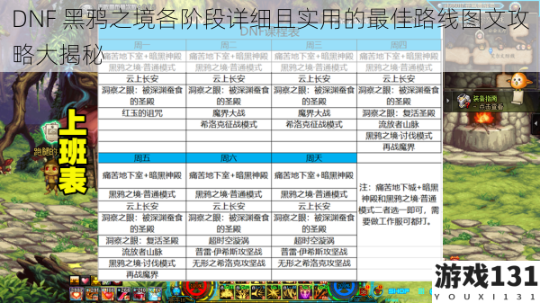 DNF 黑鸦之境各阶段详细且实用的最佳路线图文攻略大揭秘