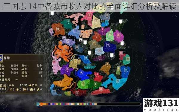 三国志 14中各城市收入对比的全面详细分析及解读