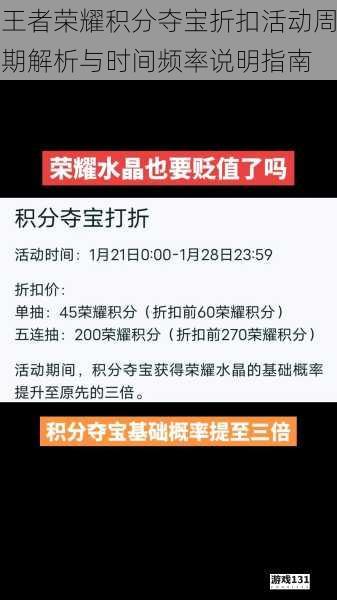 王者荣耀积分夺宝折扣活动周期解析与时间频率说明指南