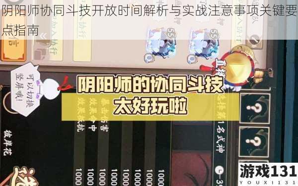 阴阳师协同斗技开放时间解析与实战注意事项关键要点指南