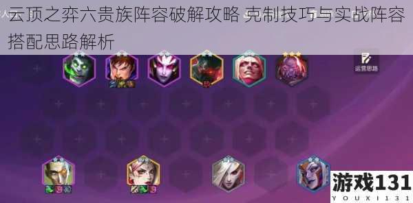 云顶之弈六贵族阵容破解攻略 克制技巧与实战阵容搭配思路解析