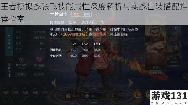 王者模拟战张飞技能属性深度解析与实战出装搭配推荐指南