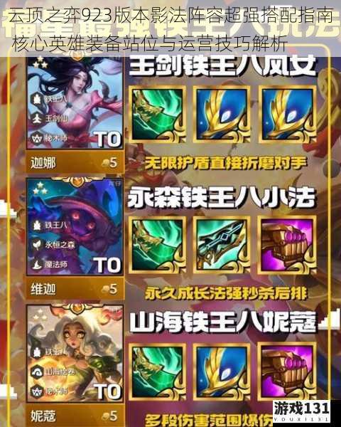云顶之弈923版本影法阵容超强搭配指南 核心英雄装备站位与运营技巧解析
