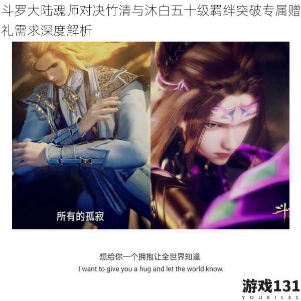 斗罗大陆魂师对决竹清与沐白五十级羁绊突破专属赠礼需求深度解析