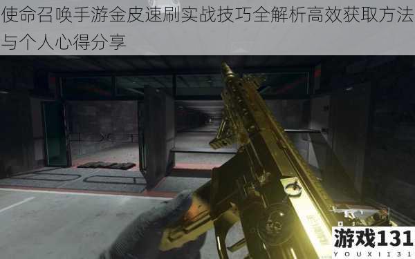 使命召唤手游金皮速刷实战技巧全解析高效获取方法与个人心得分享