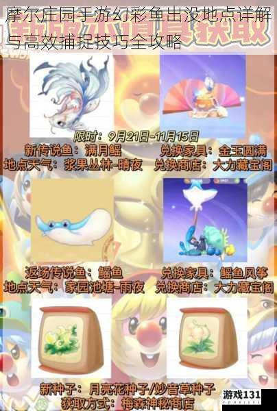 摩尔庄园手游幻彩鱼出没地点详解与高效捕捉技巧全攻略