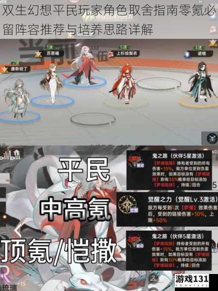 双生幻想平民玩家角色取舍指南零氪必留阵容推荐与培养思路详解