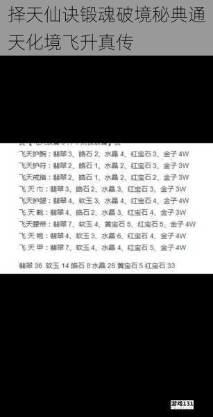 择天仙诀锻魂破境秘典通天化境飞升真传
