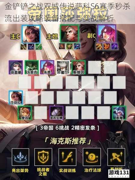 金铲铲之战双城传说萨科S6赛季秒杀流出装攻略装备搭配与实战解析