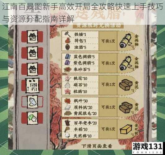 江南百景图新手高效开局全攻略快速上手技巧与资源分配指南详解