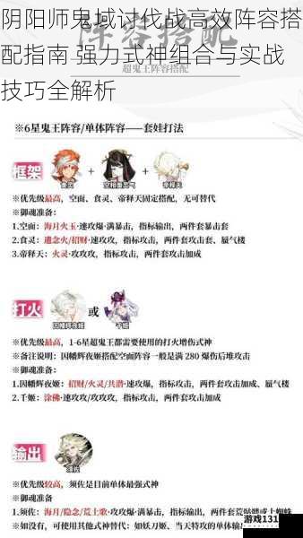 阴阳师鬼域讨伐战高效阵容搭配指南 强力式神组合与实战技巧全解析