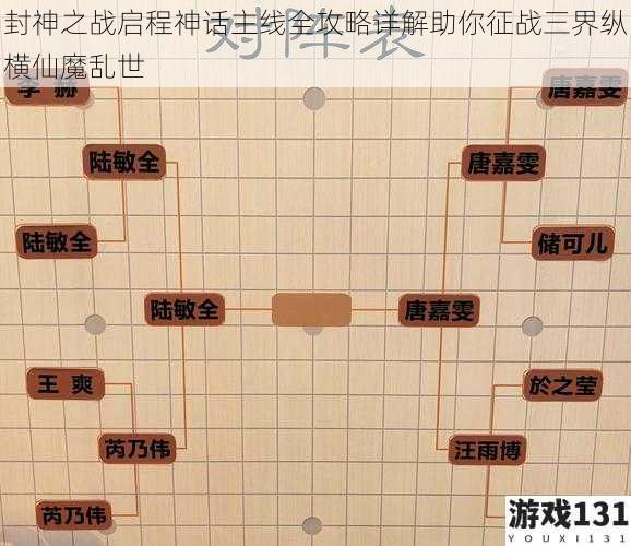 封神之战启程神话主线全攻略详解助你征战三界纵横仙魔乱世