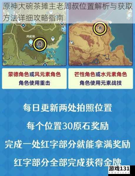 原神大碗茶摊主老周叔位置解析与获取方法详细攻略指南