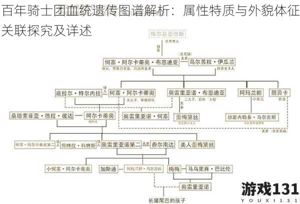 百年骑士团血统遗传图谱解析:属性特质与外貌体征关联探究及详述