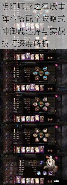 阴阳师序之律版本阵容搭配全攻略式神御魂选择与实战技巧深度解析