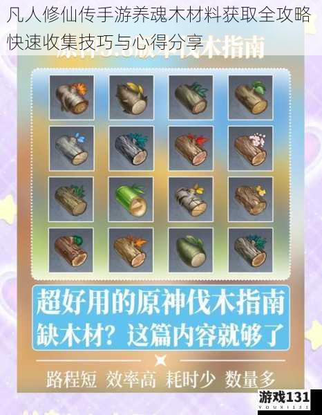 凡人修仙传手游养魂木材料获取全攻略 快速收集技巧与心得分享