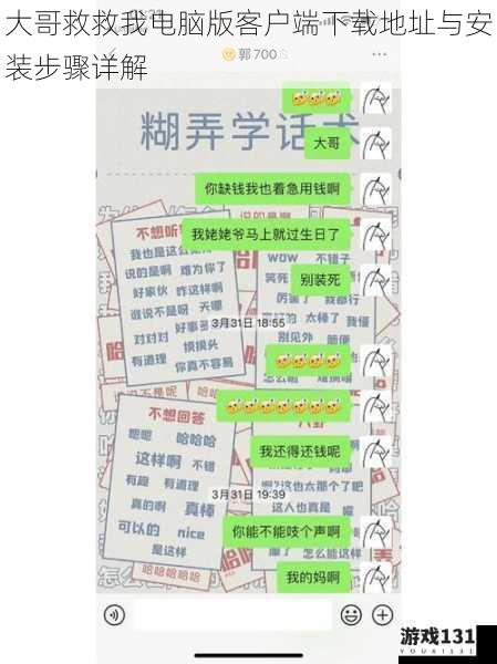 大哥救救我电脑版客户端下载地址与安装步骤详解