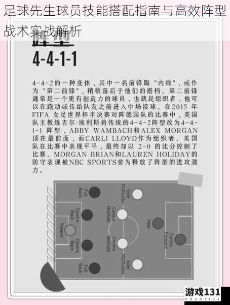 足球先生球员技能搭配指南与高效阵型战术实战解析